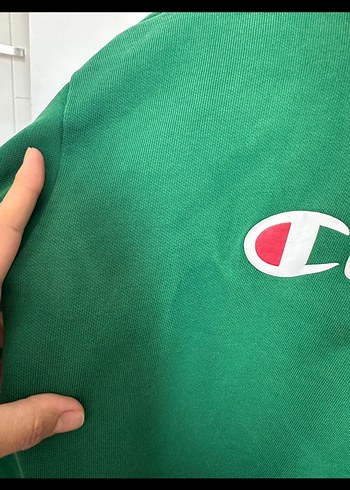 Yeşil Kapüşonlu Kadın Sweatshirt - Görsel 6