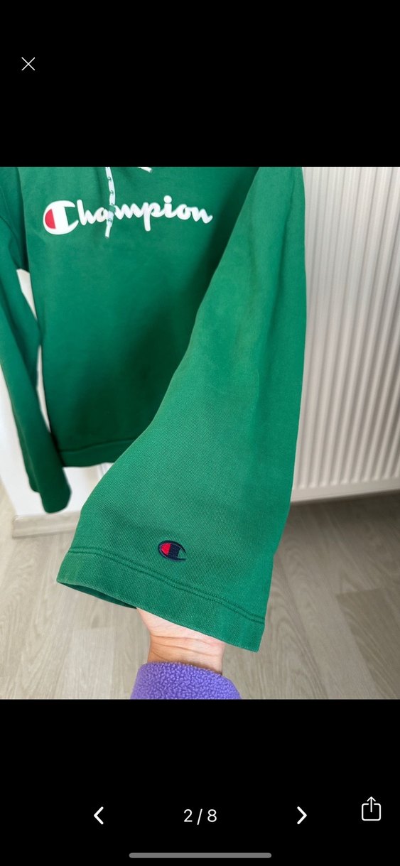 Yeşil Kapüşonlu Kadın Sweatshirt - Görsel 2