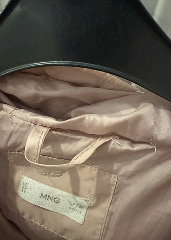 Kız Çocuk Bej Düğmeli Mont - Görsel 3