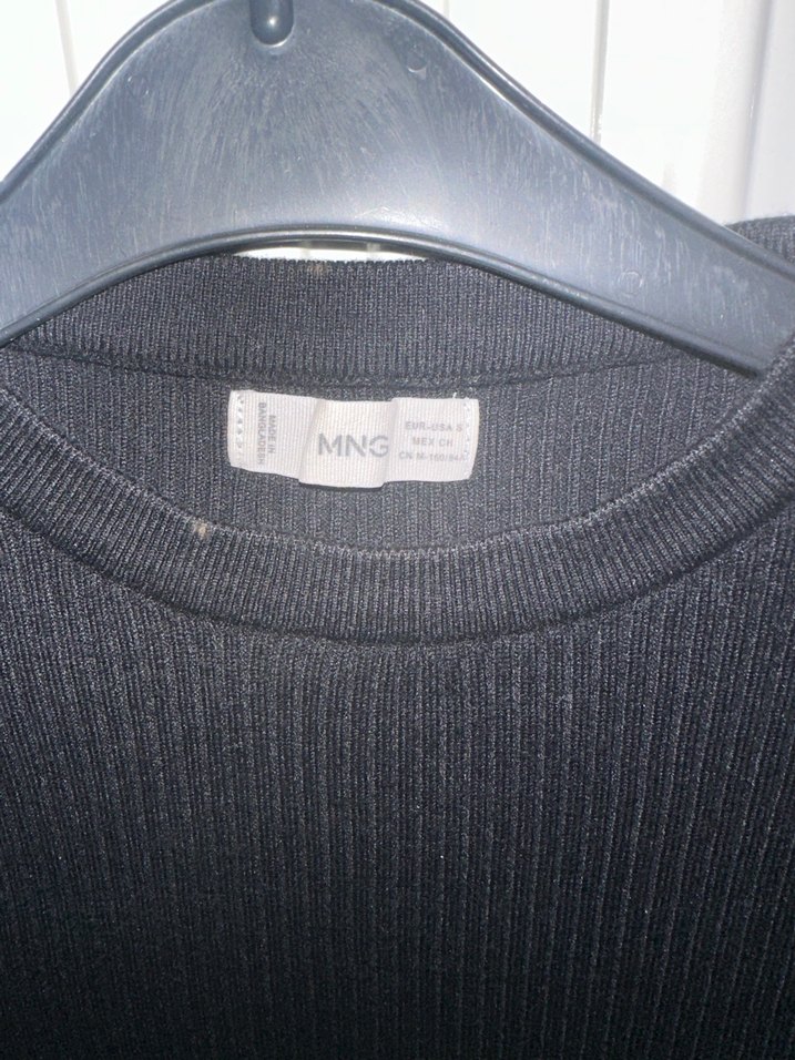 Siyah Uzun Kollu Dar Kesim Triko Kadın Kazak - Görsel 2