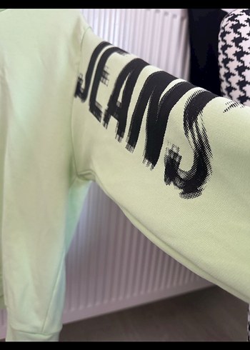 Kadın Yeşil Kapüşonlu Sweatshirt - Görsel 3