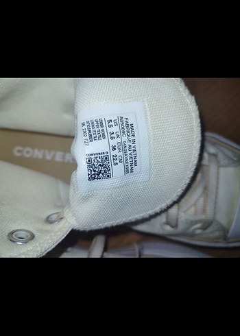 Converse krem Platform Topuklu Bağcıklı Kadın Spor Ayakkabı - Görsel 5