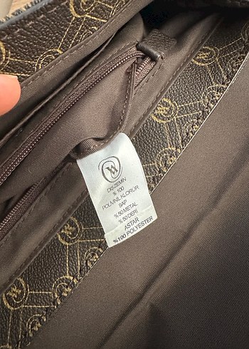 Zincir Detaylı kahverengi vakko Kadın Çanta - Görsel 11