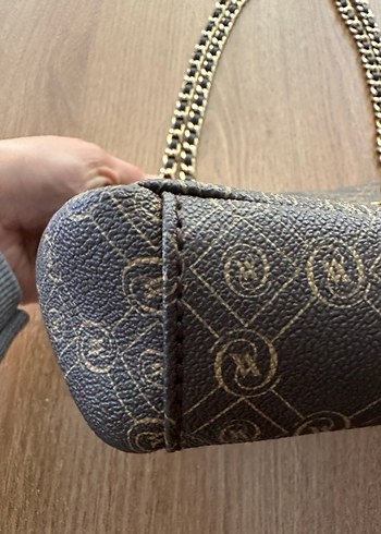 Zincir Detaylı kahverengi vakko Kadın Çanta - Görsel 4