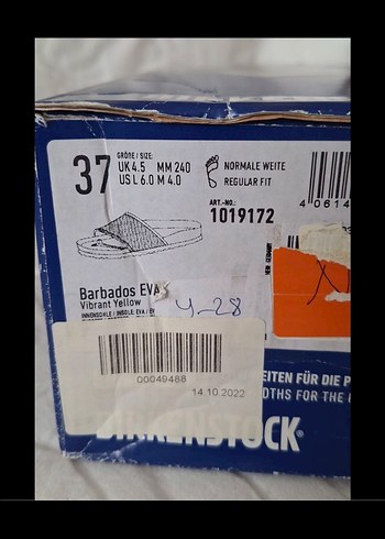 Sarı Kadın Birkenstock Bantlı Terlik - Görsel 3