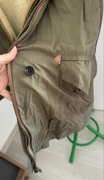 Zara haki parka - Görsel 6