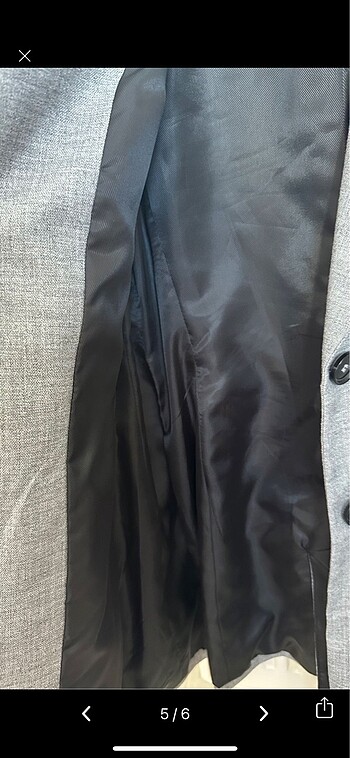 Zara gri blazer ceket - Görsel 5