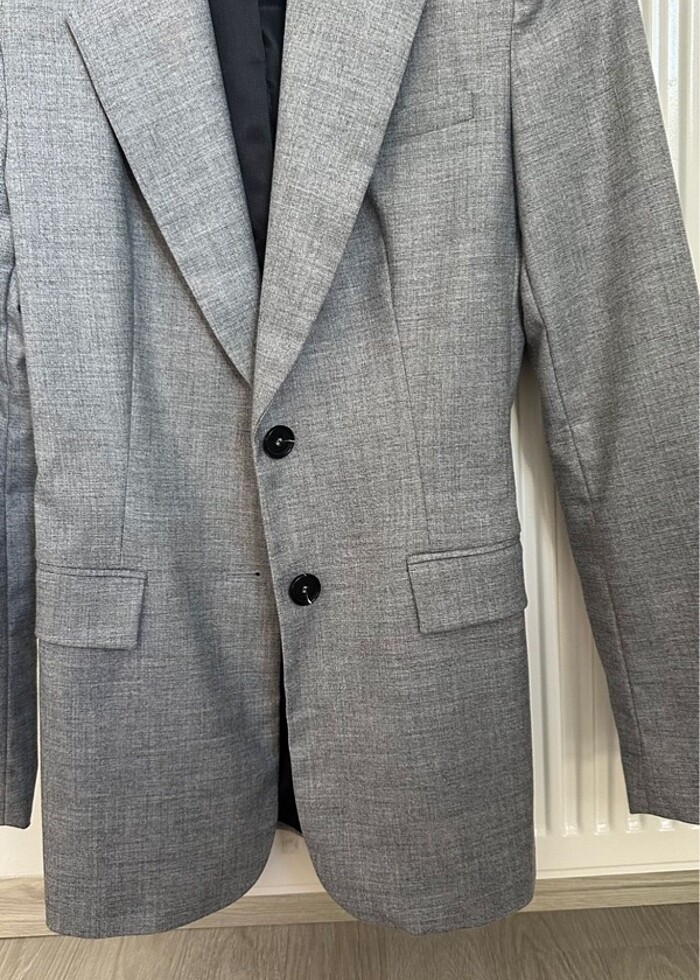 Zara gri blazer ceket - Görsel 3