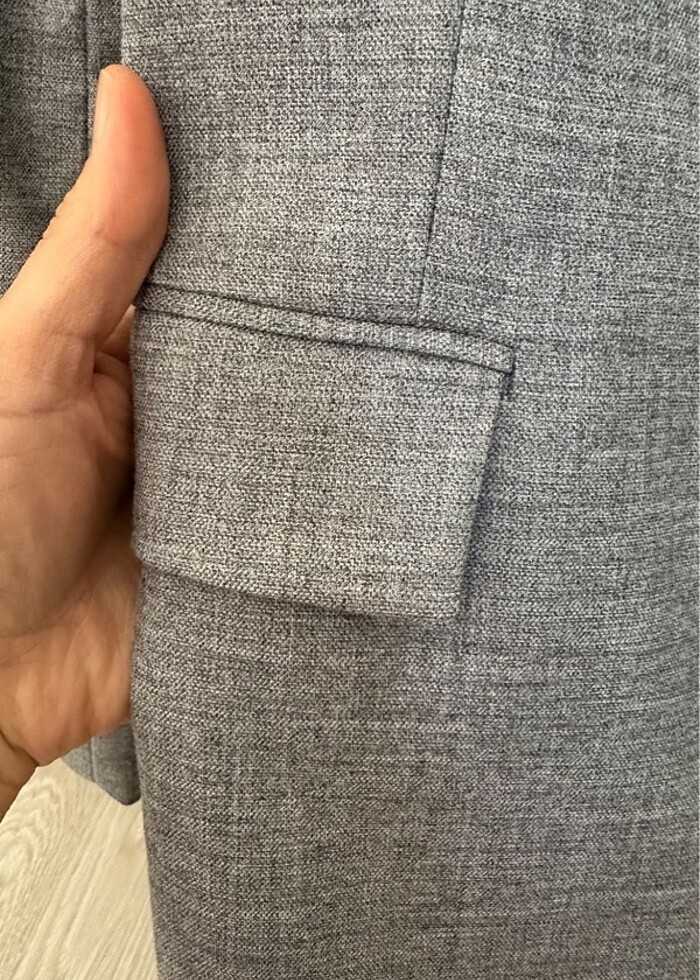 Zara gri blazer ceket - Görsel 4