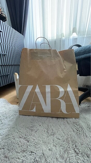Zara Marka Karton Poşet
