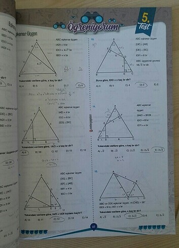 Beden Metin yayınları geometri soru kitabı