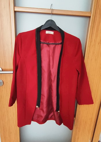 QUZU BORDO Blazer Ceket