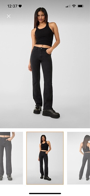 stradivarius straight comfort fit jean