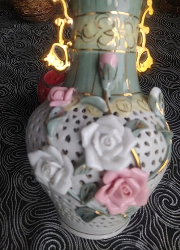 CAPODİMONTE ANTİKA VAZO - Görsel 2