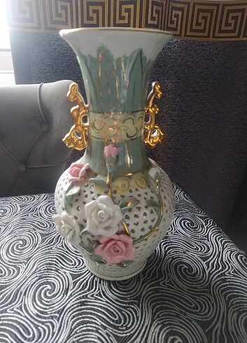 CAPODİMONTE ANTİKA VAZO - Görsel 3