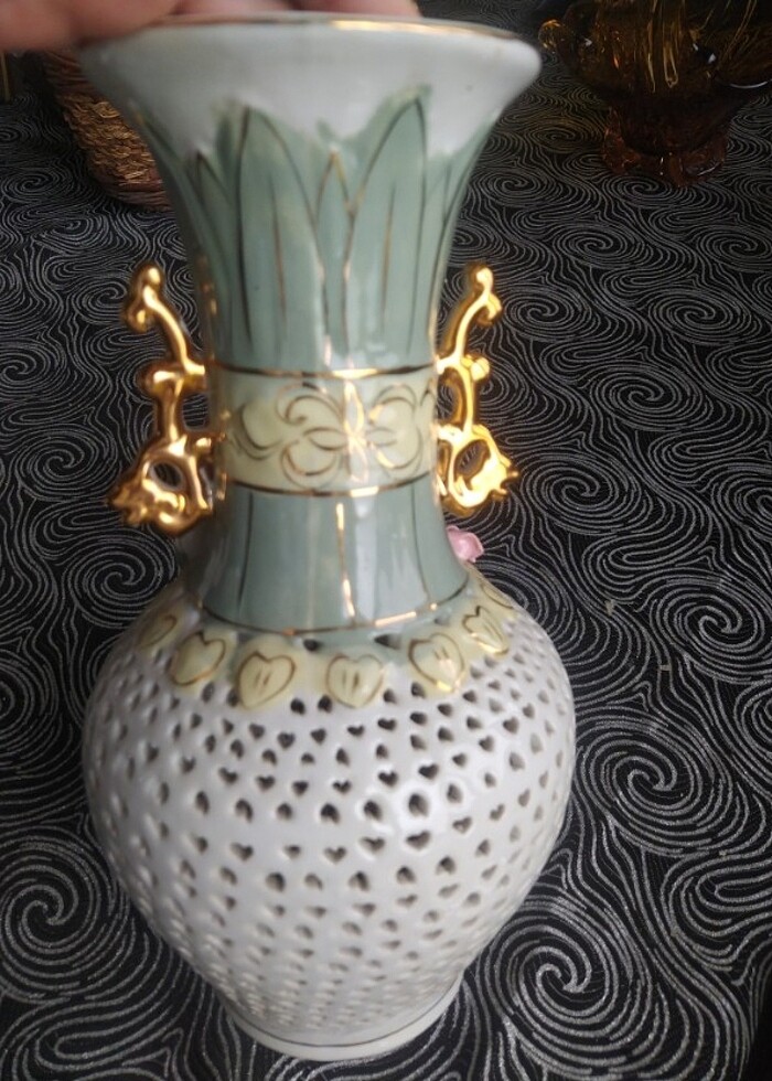 CAPODİMONTE ANTİKA VAZO - Görsel 4