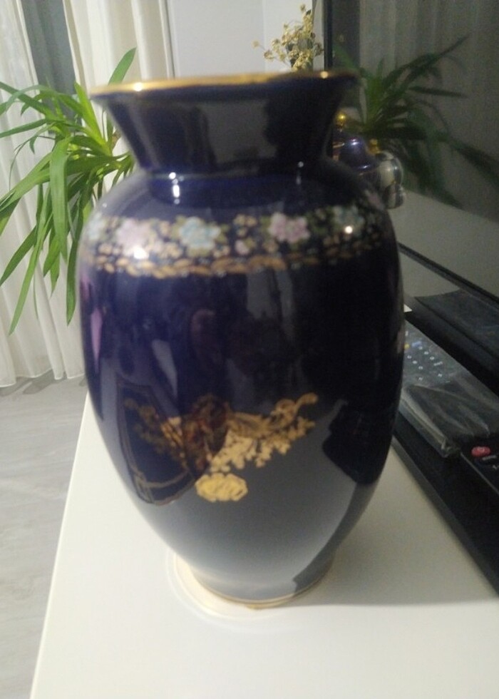 VİNTAGE COBALT VAZO - Görsel 2