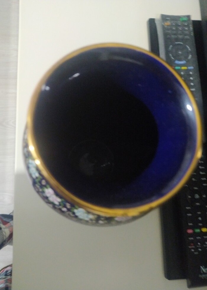 VİNTAGE COBALT VAZO - Görsel 3