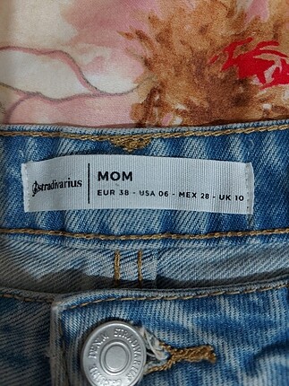 38 Beden mavi Renk #stradivarius #jean #mom #kot