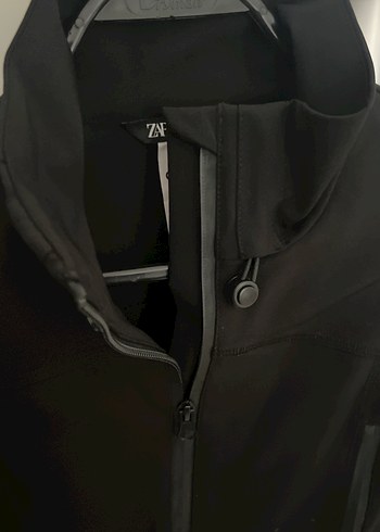 Siyah Fermuarlı Yüksek Yakalı Kadın Ceket - Görsel 3