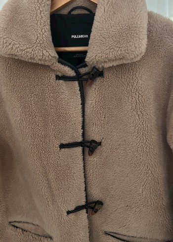 Bej Kürklü Midi Kadın Ceket - Görsel 2