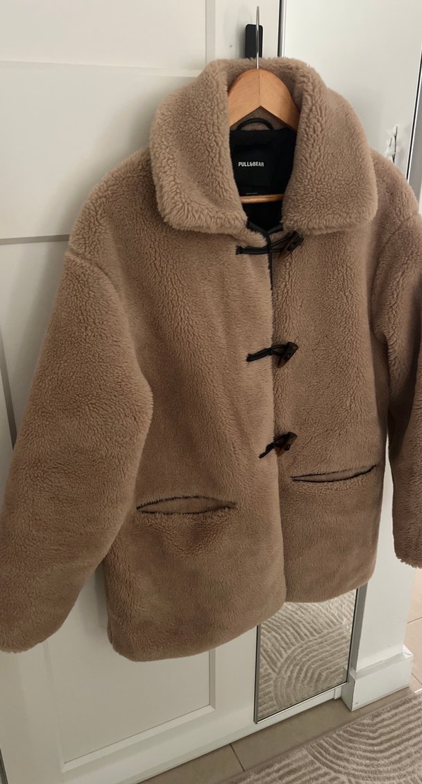 Bej Kürklü Midi Kadın Ceket - Görsel 4