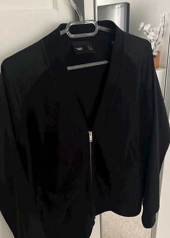 Fermuarlı Siyah Kadın Ceket - Görsel 5