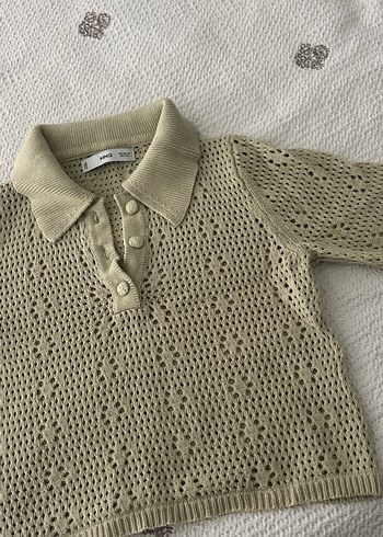 Yeşil Nakışlı Örgü Bohem Kadın üst - Görsel 4