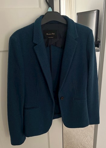 Massimo yün ceket - Görsel 4