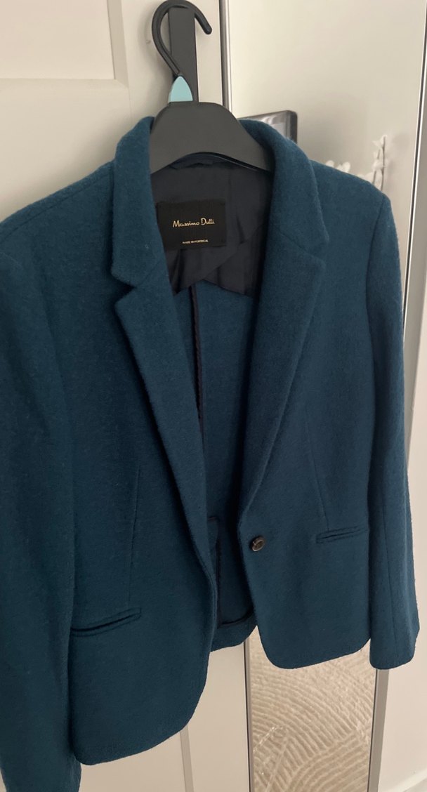 Massimo yün ceket - Görsel 3
