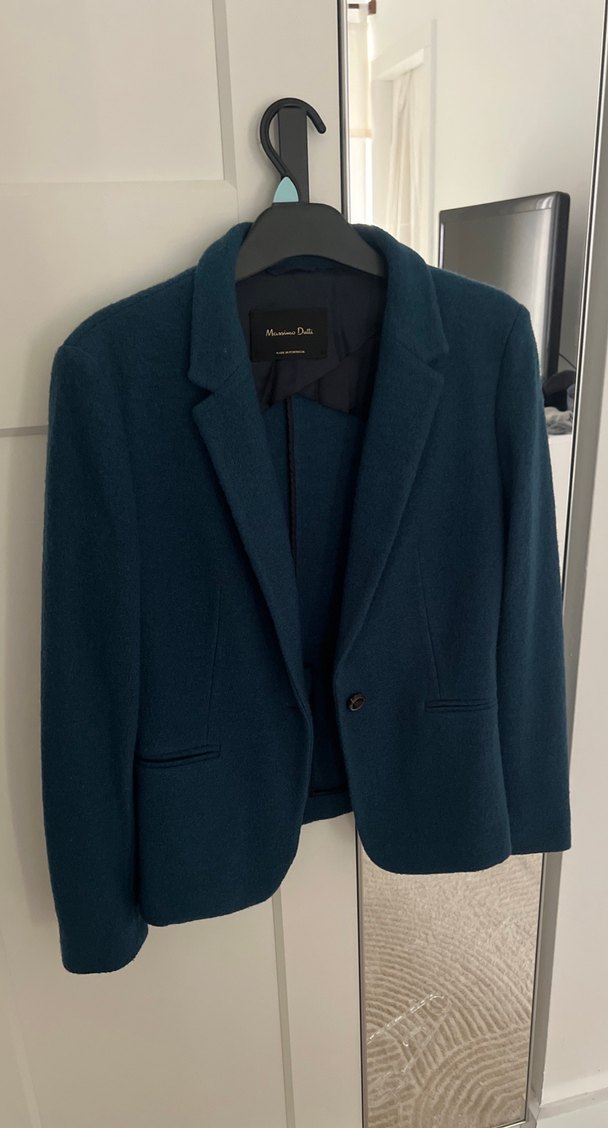 Massimo yün ceket - Görsel 4