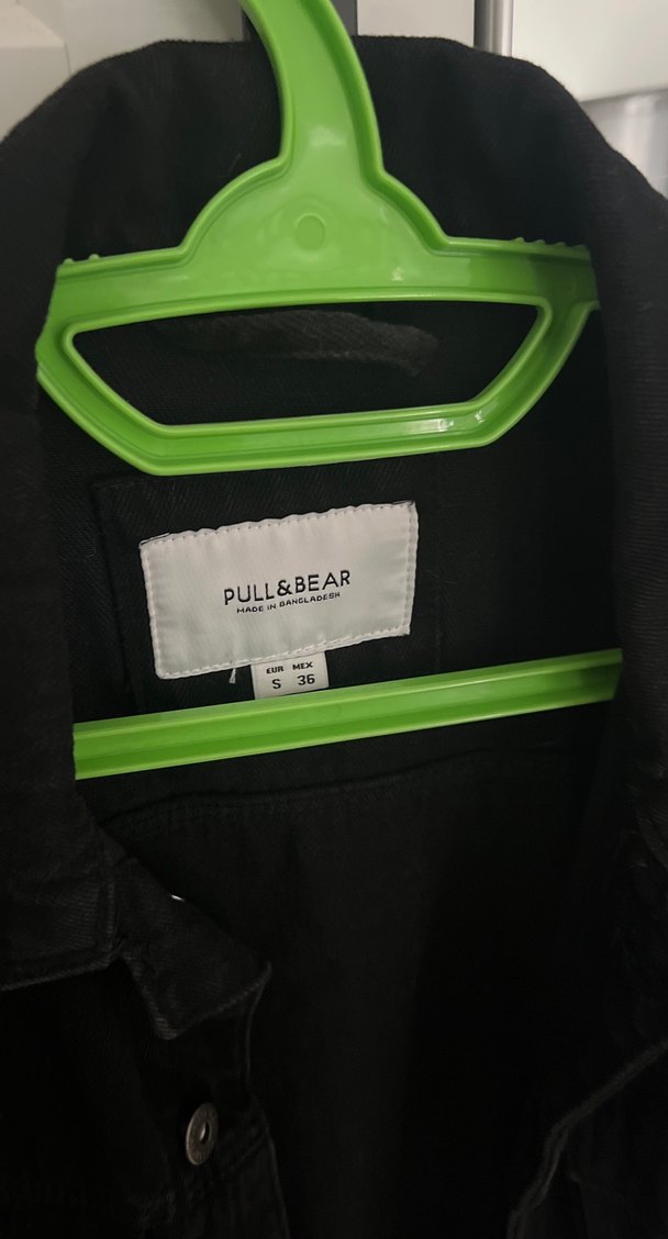 Düğmeli Siyah Denim Ceket - Görsel 3