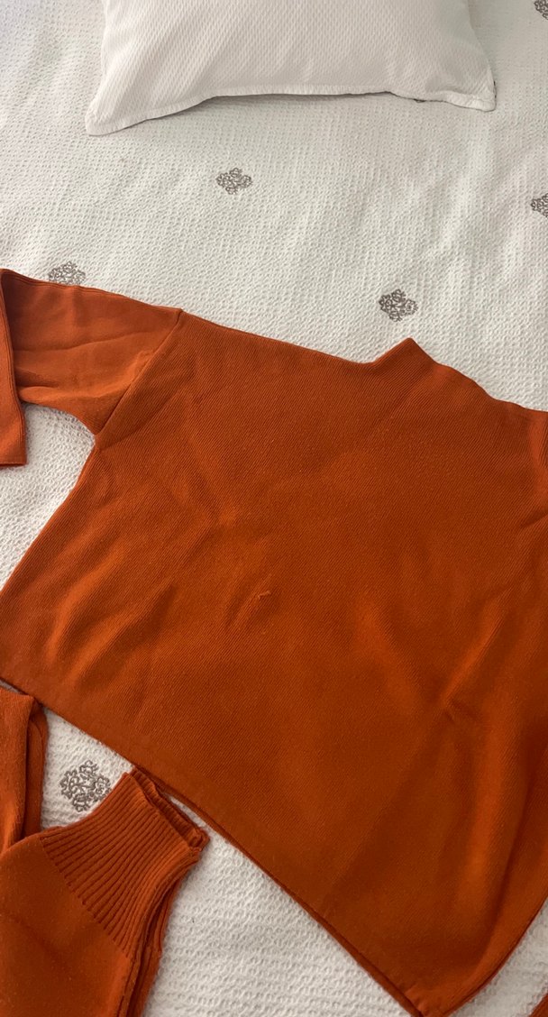 Turuncu triko eşofman takımı - Görsel 2