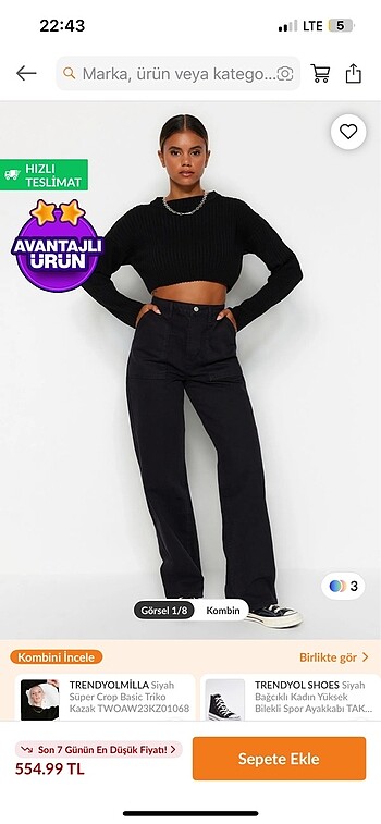 Trendyolmilla siyah jean