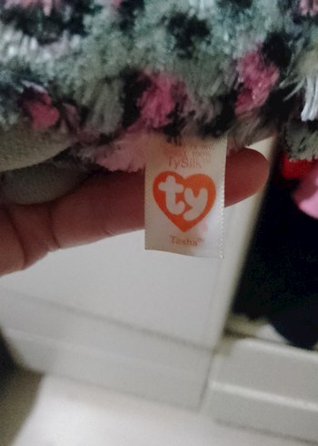 Gri ve Pembe Leopar Desenli Peluş Oyuncak - Görsel 4