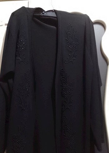 Uzun Siyah bluz ve hırka - Görsel 11