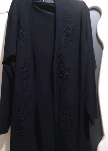 Uzun Siyah bluz ve hırka - Görsel 7