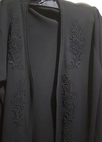 Uzun Kollu Siyah  Nakışlı Kadın hırka ve bluz - Görsel 9