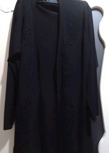 Uzun Kollu Siyah  Nakışlı Kadın hırka ve bluz - Görsel 8
