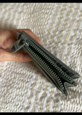 Gri Fermuarlı Kadın Cüzdanı - Görsel 4