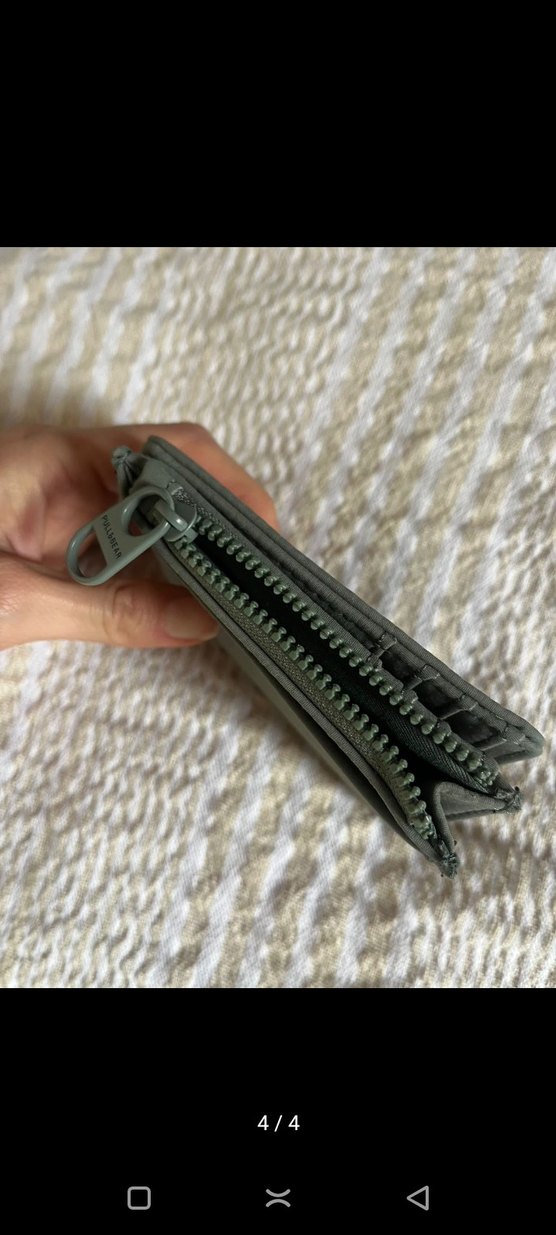 Gri Fermuarlı Kadın Cüzdanı - Görsel 4