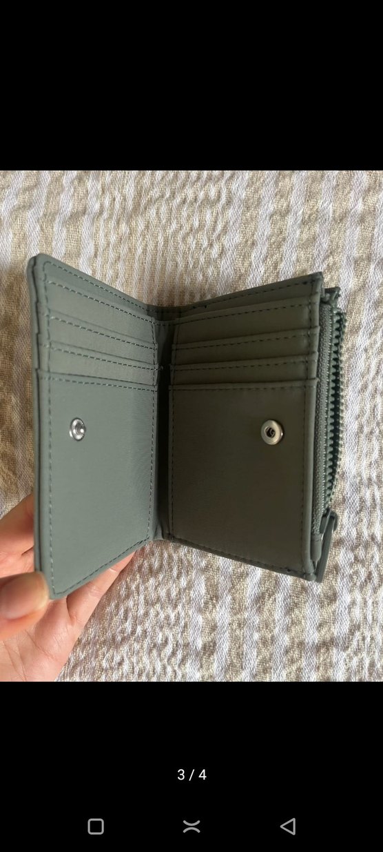 Gri Fermuarlı Kadın Cüzdanı - Görsel 3