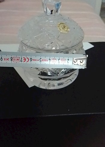 Kristal Kapaklı Küçük Dekoratif Şekerlik - Görsel 4