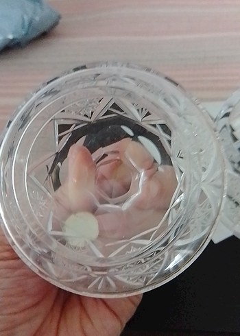 Kristal Kapaklı Küçük Dekoratif Şekerlik - Görsel 11