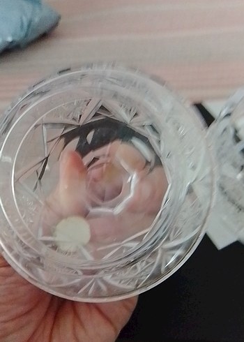 Kristal Kapaklı Küçük Dekoratif Şekerlik - Görsel 10