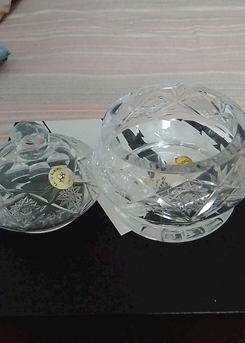 Kristal Kapaklı Küçük Dekoratif Şekerlik - Görsel 2