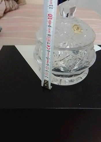 Kristal Kapaklı Küçük Dekoratif Şekerlik - Görsel 3