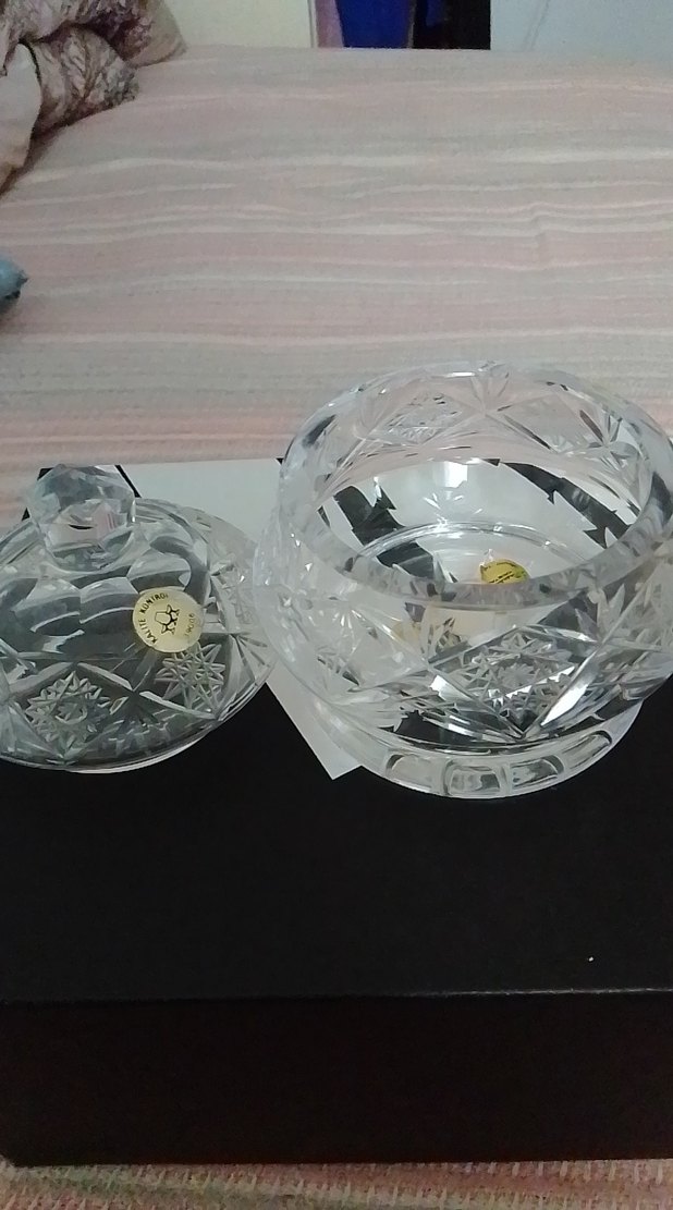 Kristal Kapaklı Küçük Dekoratif Şekerlik - Görsel 2