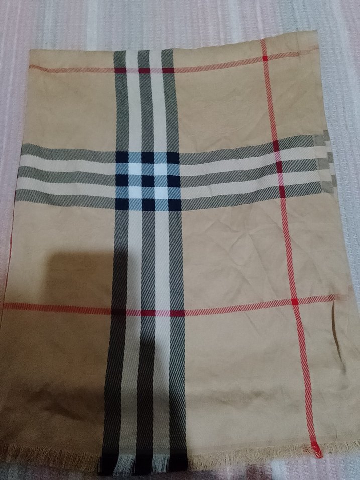 Kadın Kahverengi Salaş Desenli Atkı - Görsel 5