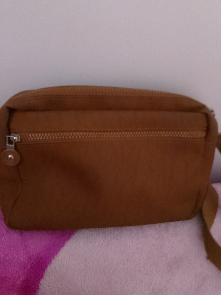 Kahverengi krinkil Kadın Çapraz Çanta - Görsel 5